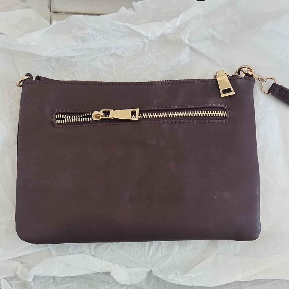 Phase 3 Dark Burgundy Leather Wristlet - Picture 2 of 4